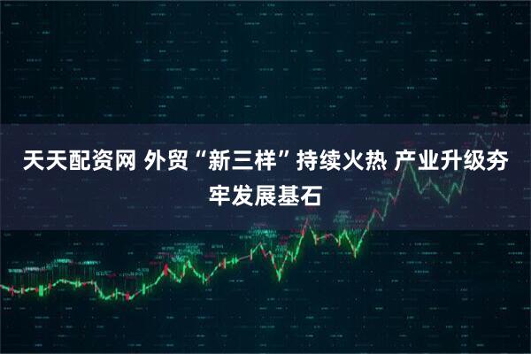 天天配资网 外贸“新三样”持续火热 产业升级夯牢发展基石