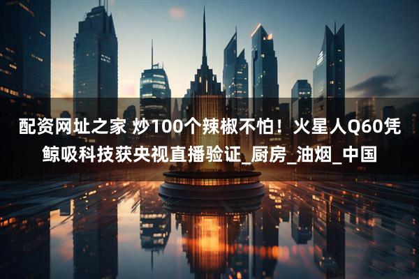 配资网址之家 炒100个辣椒不怕！火星人Q60凭鲸吸科技获央视直播验证_厨房_油烟_中国